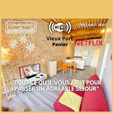 Vieux Port Proximite Panier Clim Central Cachet Marseille Bagian luar foto